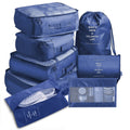 PackPro 8-Piece Travel Packing Cubes - Blue