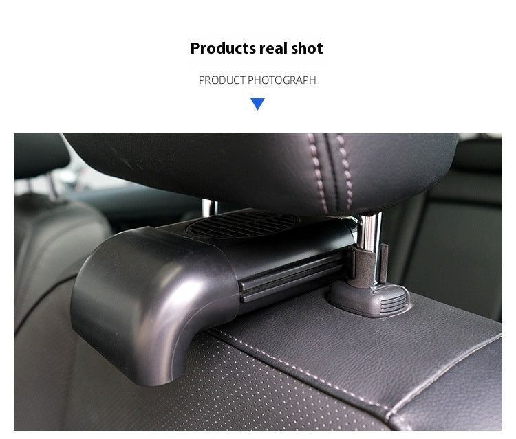 CoolRide Rear Seat USB Car Fan - Black