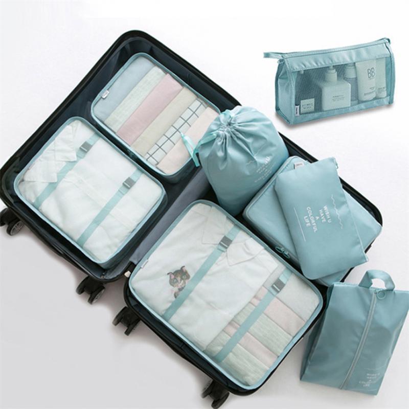 PackPro 8-Piece Travel Packing Cubes - Blue