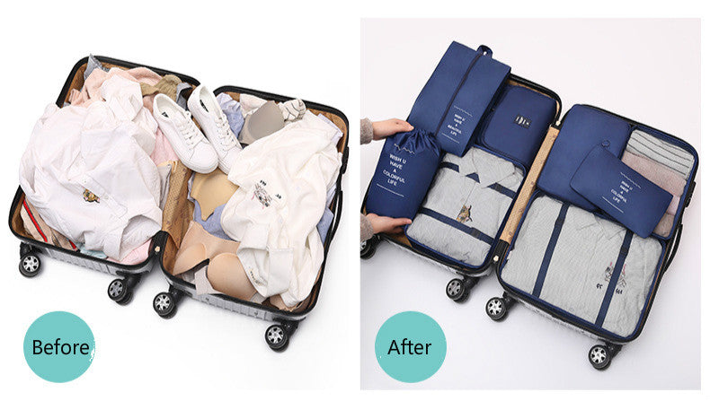 PackPro 8-Piece Travel Packing Cubes - Blue