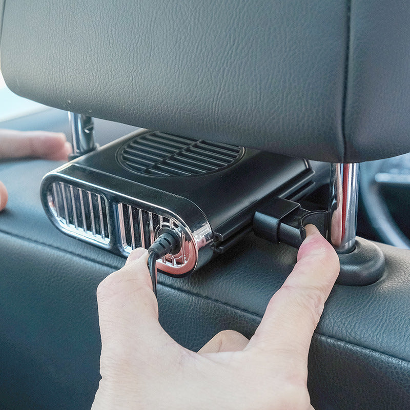 CoolRide Rear Seat USB Car Fan - Black