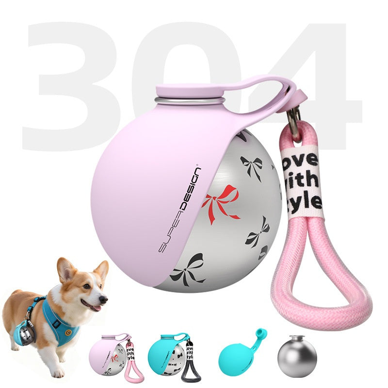 PupFlow Pet Travel Water Bottle - Pink 285ml